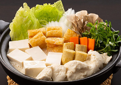 京豆腐 服部 老舗の味・白味噌仕立ての豆乳鍋セットの商品画像