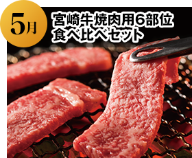 2024年5月 宮崎牛焼肉用6部位食べ比べセット