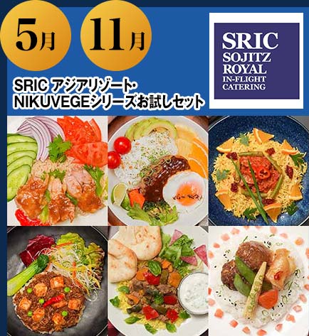 5月 11月 SRIC アジアリゾート・NIKUVEGEシリーズお試しセット