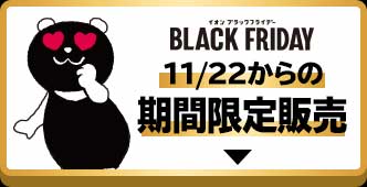 イオンブラックフライデー 11/22からの期間限定販売