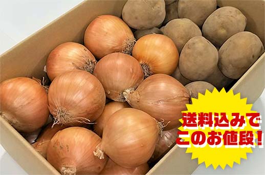 北海道産(トップバリュ減の恵み) じゃがいも たまねぎ詰合せ 計10㎏の商品画像