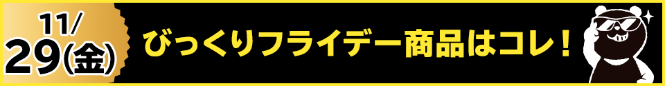 11/29(金)びっくりフライデー商品はコレ！