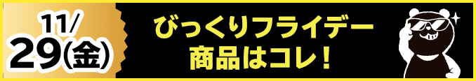 11/29(金)びっくりフライデー商品はコレ！