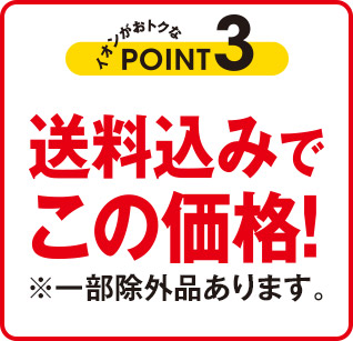 イオンがおトクなPOINT3 送料込みでこの価格！ ※一部除外品あります。