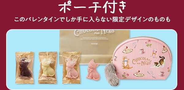 ポーチ付き このバレンタインでしか手に入らない限定デザインのものも