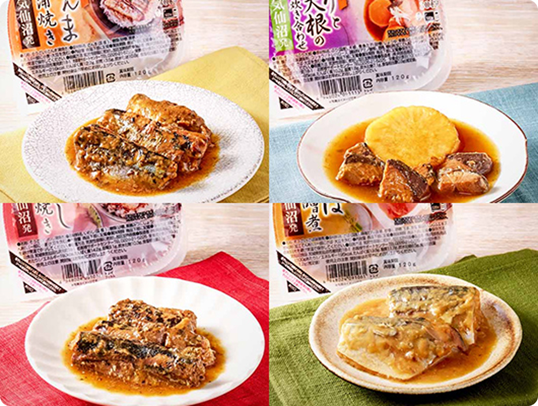 阿部長商店 三陸食堂すぐ食べられる魚惣菜 4種12パック