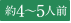 約4~5人前