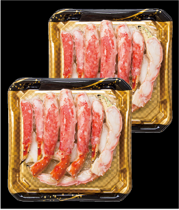 ロシアの漁場を限定した大型サイズのたらばがにを食べやすく調理加工。解凍してそのまま召しあがれます。ロシア産 ボイルたらばがにカット 1.6kg 冷凍 本体 20,000円(税込21,600円)