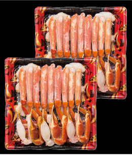 大型サイズのずわいがに原料のみを食べやすく調理加工しました。鍋や焼きがにでお召しあがりください。ロシア産ボイルずわいがにカット1.6kg冷凍本体 10,000円(税込10,800円)