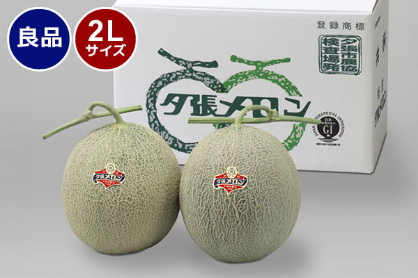 北海道夕張市産 JA夕張市 夕張メロン 良品 2Lサイズ 2個