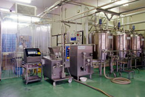 安全安心を目標にした専用製造ライン