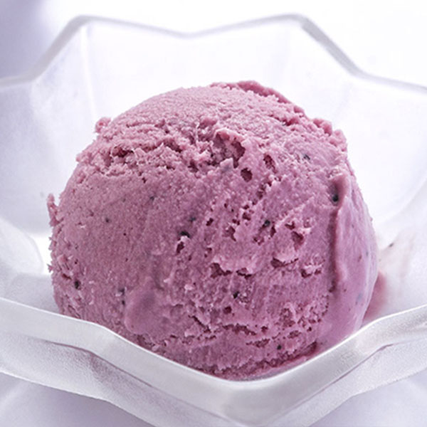 ハスカップのアイスクリーム