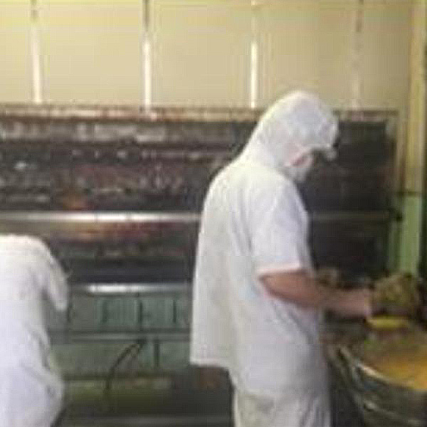 計量している様子