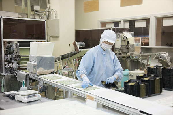 蕎麦の製造作業