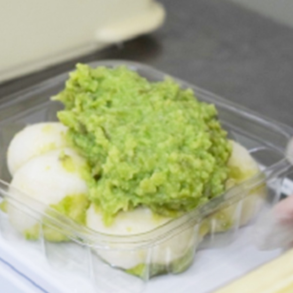 ずんだを乗せる