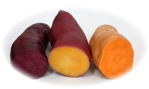 彩り豊かな3種のさつま芋