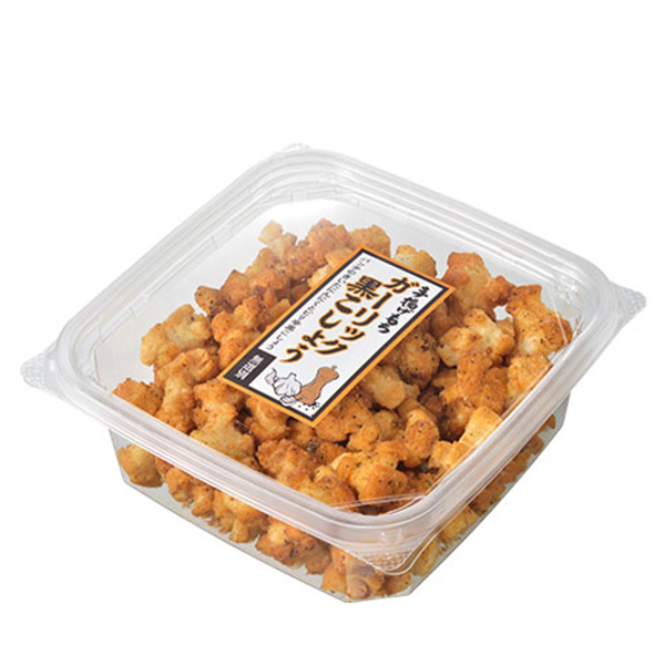  ガーリック黒こしょう味パッケージ