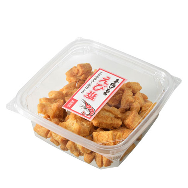 七越製菓 カップ手揚げもち えび塩味パッケージ