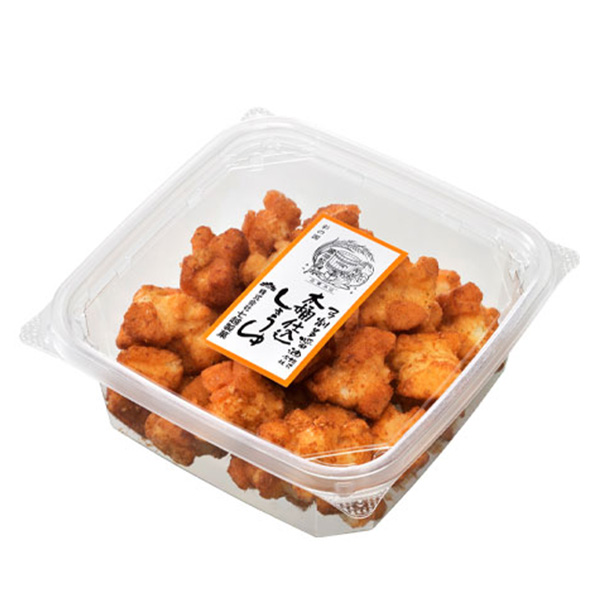 七越製菓 カップ手揚げもち 木桶仕込みしょうゆ味パッケージ