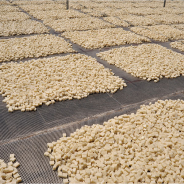 天日干しされているもち米