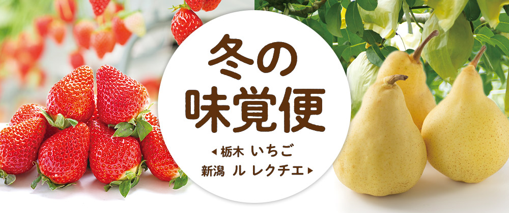 冬の味覚便 栃木 いちご 新潟 ル レクチェ