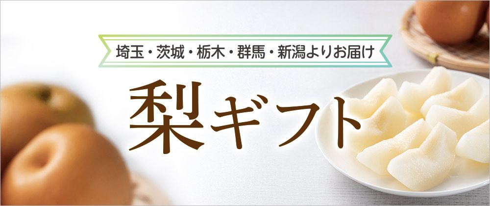 北関東・新潟 梨ギフト 埼玉・茨城・栃木・群馬・新潟よりお届け