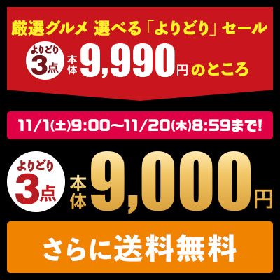 ブラックフライデーセール！グルメよりどり9000円