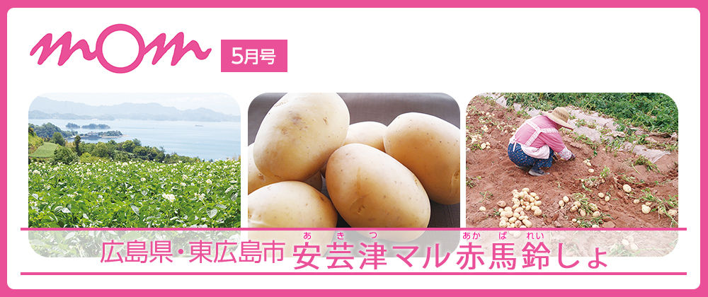 mom5月号 広島県・東広島市 安芸津マル赤馬鈴しょ