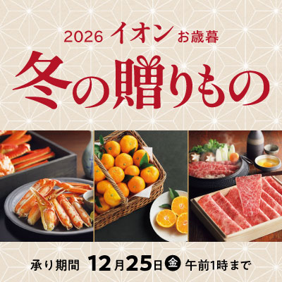イオン冬ギフト｜12月25日（金）午前1時まで承り中