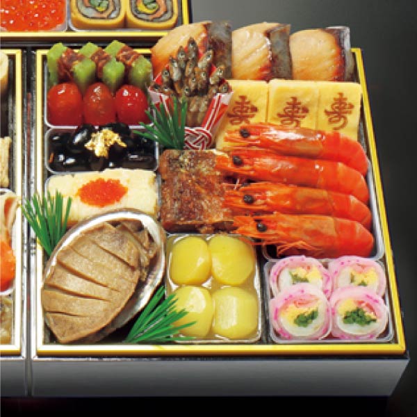 京・料亭わらびの里 和洋料亭おせち三段重【3〜4人前・45品目】【イオンのおせち】【近畿・中四国地区お届け限定】　商品画像1