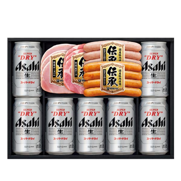 アサヒスーパードライ＆国産豚肉使用「伝承」セット【夏ギフト・お中元】[AB-40]　商品画像1