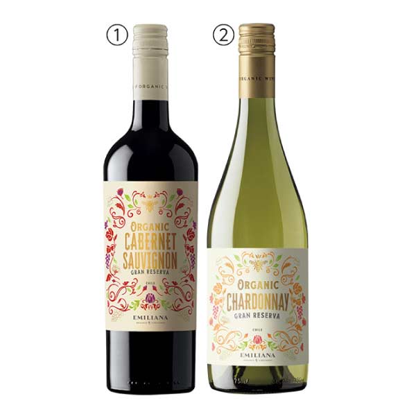 エミリアーナ オーガニックワイン赤白セット【夏の贈りもの・お中元】[EM-CS2]　商品画像1