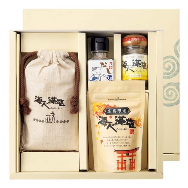 蒲刈物産 海人の藻塩セット【冬の贈りもの・お歳暮】[AM33]　商品画像1