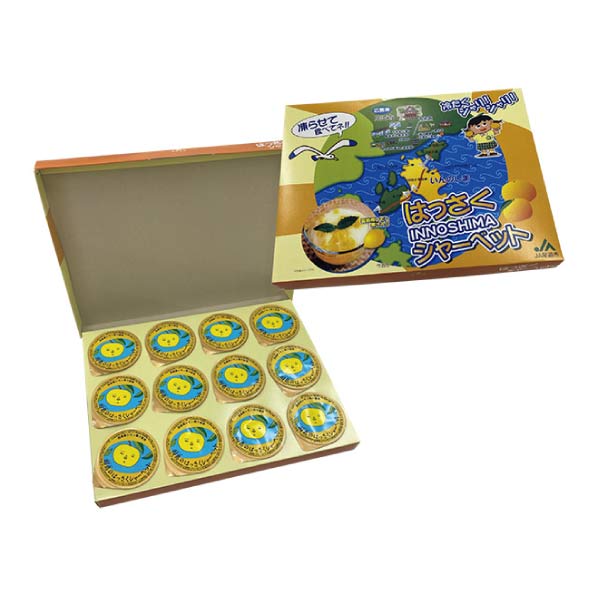 広島県産(JA尾道市) はっさくシャーベット(12個)【夏の贈りもの・お中元】　商品画像1