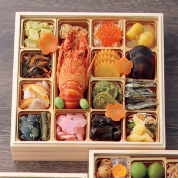 京都料亭 うお寿・藤かわ・みのり 京都料亭 コラボおせち 三段重 【4〜5人前・64品目】【イオンのおせち】【近畿・中四国地区お届け限定】 商品画像1