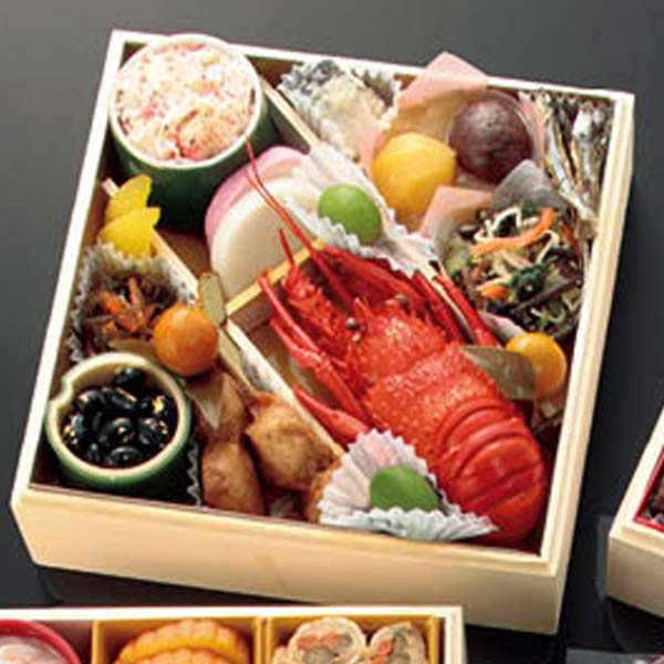 京都料亭 みのり 和・洋三段重 白松お重箱 酒肴三品付【3人前・53品目】【イオンのおせち】　商品画像1