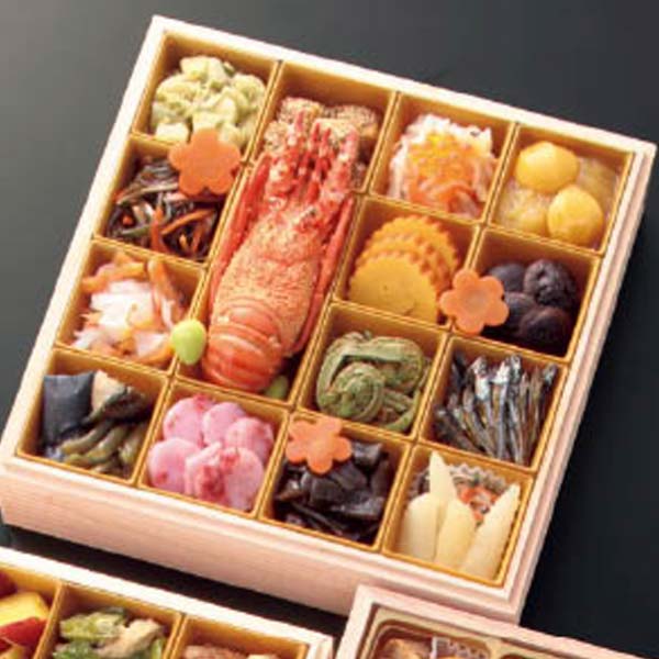 京都料亭 うお寿・藤かわ・みのり 京都料亭コラボおせち三段重【4〜5人前・64品目】【イオンのおせち】　商品画像1