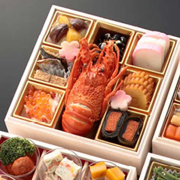 京都料亭 うお寿・北海道 アンサンブル・京都 東東来 和風・洋風・中華 四段重 【3〜4人前・60品目】【イオンのおせち】　商品画像1