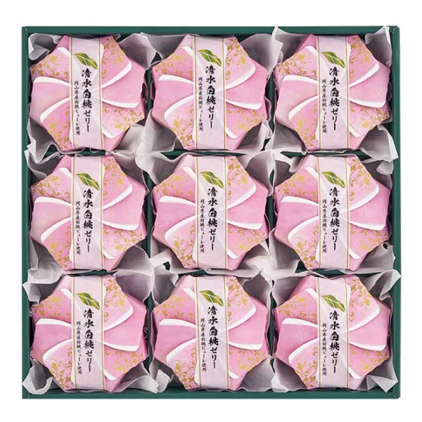 京竹風庵 岡山清水白桃ゼリー【夏の贈りもの・お中元】[PCH-30P]　商品画像1