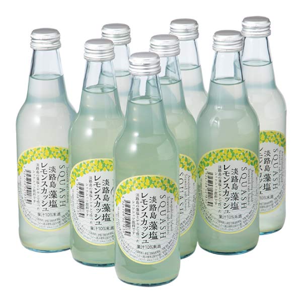 ユーアールエー 淡路島藻塩レモンスカッシュ 8本セット【夏の贈りもの・お中元】　商品画像1