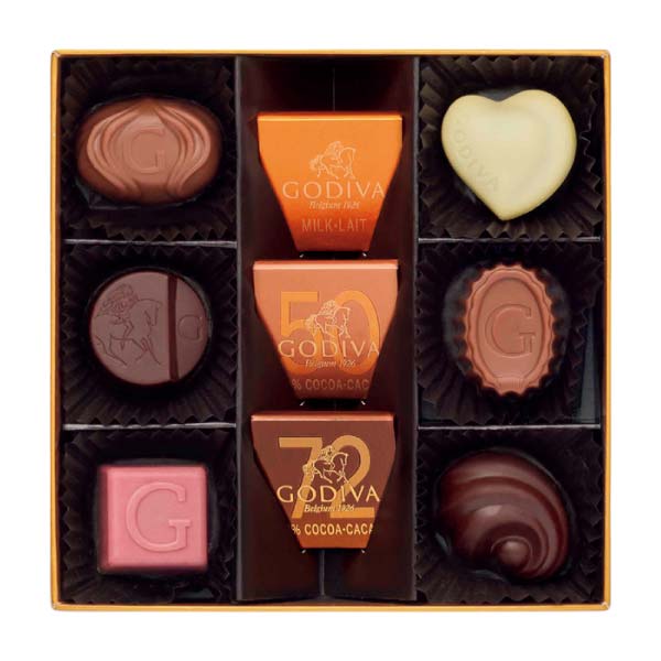 ゴディバ ハート オブ ゴールド コレクション 9粒入【冬の贈りもの・お歳暮】[G-9P]　商品画像1