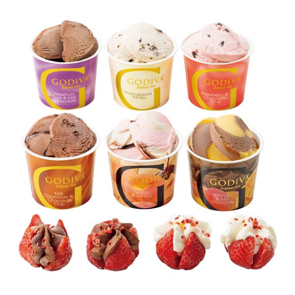 ゴディバ カップアイス&あまおう苺ショコラアイス10個入【夏の贈りもの・お中元】[210999]　商品画像1