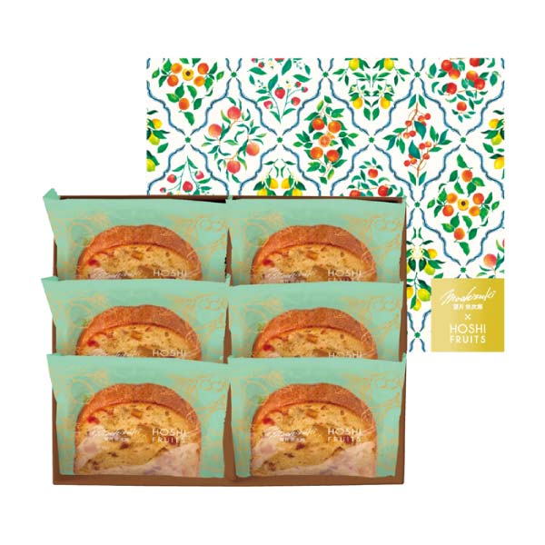 望月シェフ×ホシフルーツ 7種のフルーツが詰まった デザートパウンドケーキ 6個【冬の贈りもの・お歳暮】[MOA-02A]　商品画像1