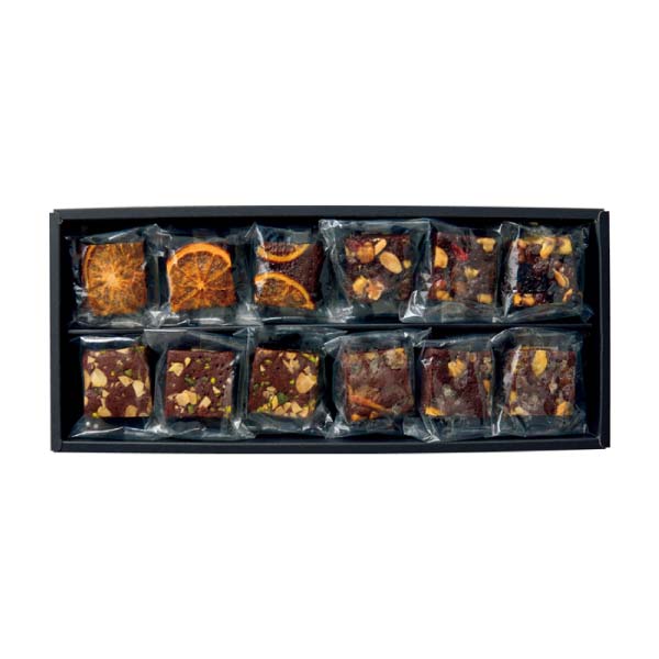 ホシフルーツ ナッツとドライフルーツの贅沢ブラウニー 12個【冬の贈りもの・お歳暮】[HFY-01D]　商品画像1