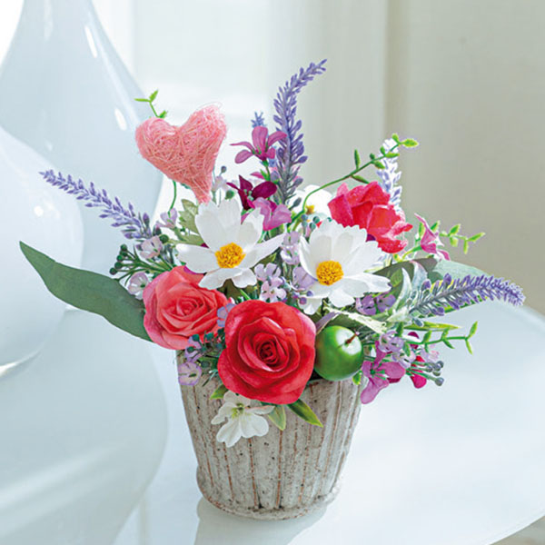 Luna シルクと和紙で彩る花「ハートフル」 【母の日】　商品画像1