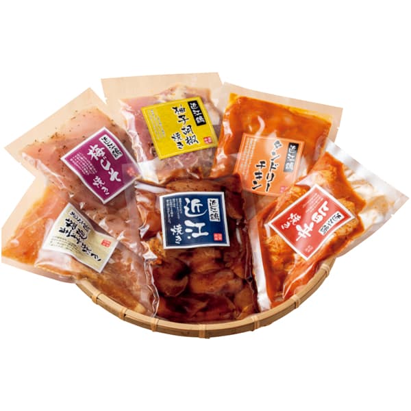 近江鶏味付け肉6種セット【冬の贈りもの・お歳暮】 商品画像1
