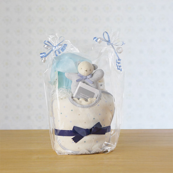 おむつケーキ(コンペイトウプリント)青[344809 26-0267-075(ブルー)]【年間ギフト】　商品画像1