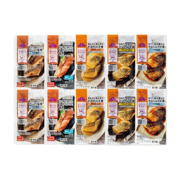 トップバリュ おさかな惣菜 人気商品詰合せ 10パックセット【夏の贈りもの・お中元】　商品画像1