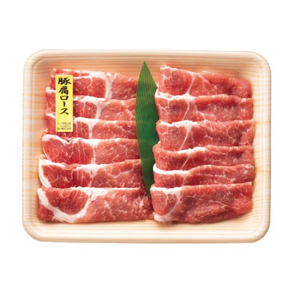 トップバリュ グリーンアイナチュラル ナチュラルポークとんすき用セット(ばら、かたロース)【冬の贈りもの・お歳暮】 商品画像1