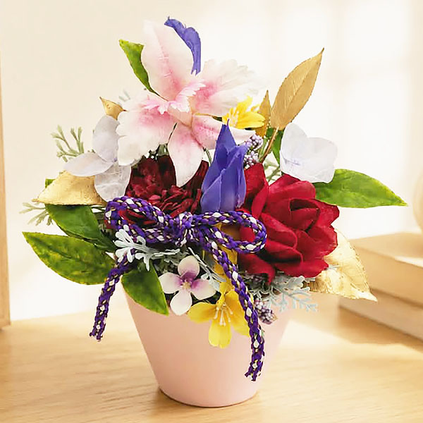 Luna 和紙の花「寿」【敬老の日】　商品画像1
